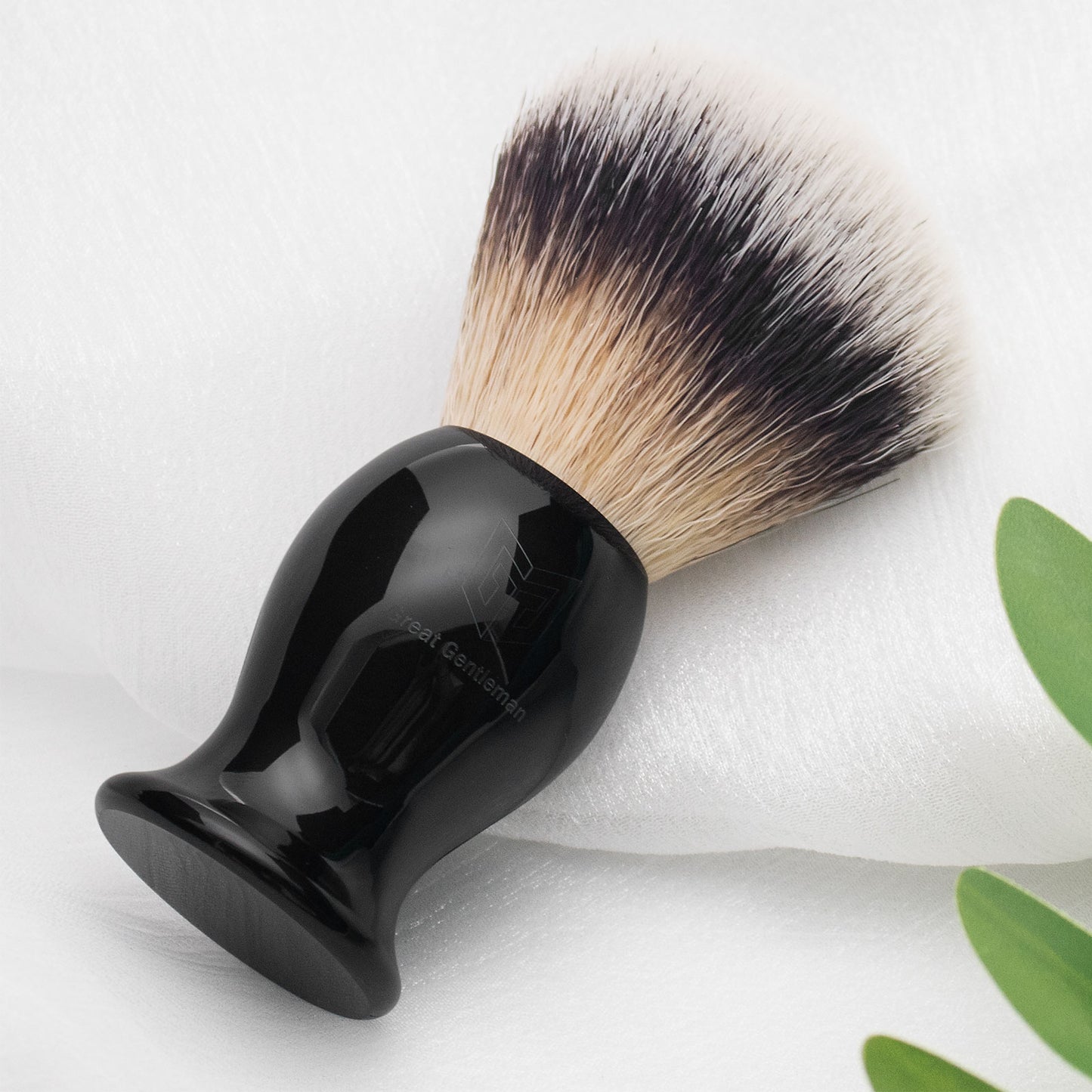 GG Acrylic Handle Shaving Brush | with Travel Tube | Synthetic Nylon Hair