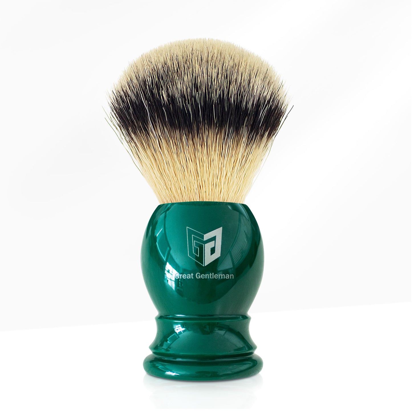 GG Shaving Brush|Nylon Hair|Green Acrylic Handle