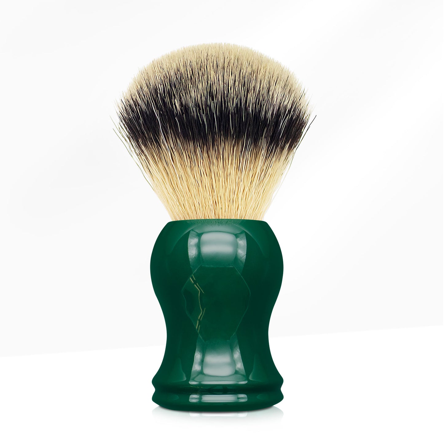 GG Shaving Brush｜Nylon Hair｜Green Acrylic Handle｜Double Bottom