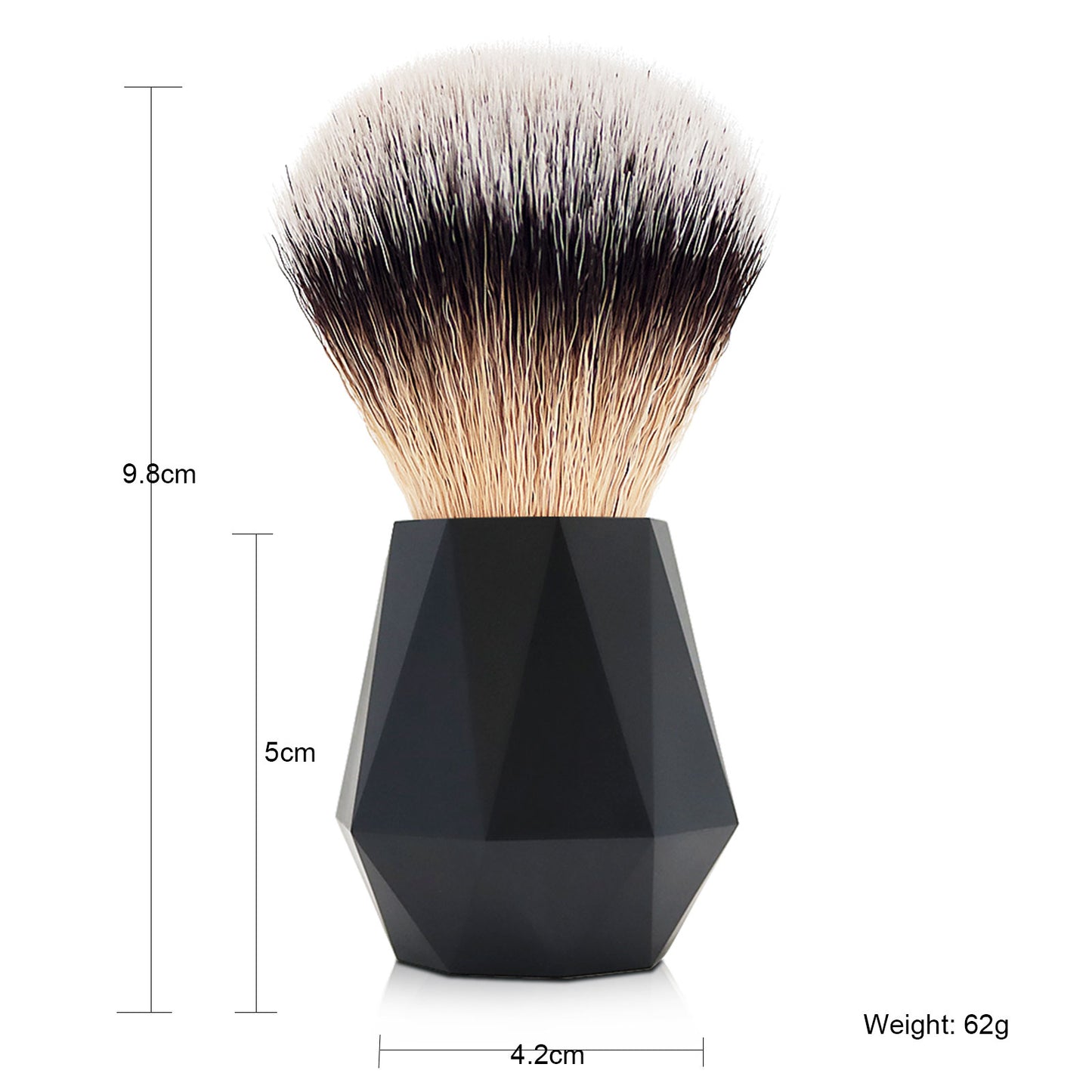 GG Shaving Brush|Nylon Hair|Diamond Acrylic Handle