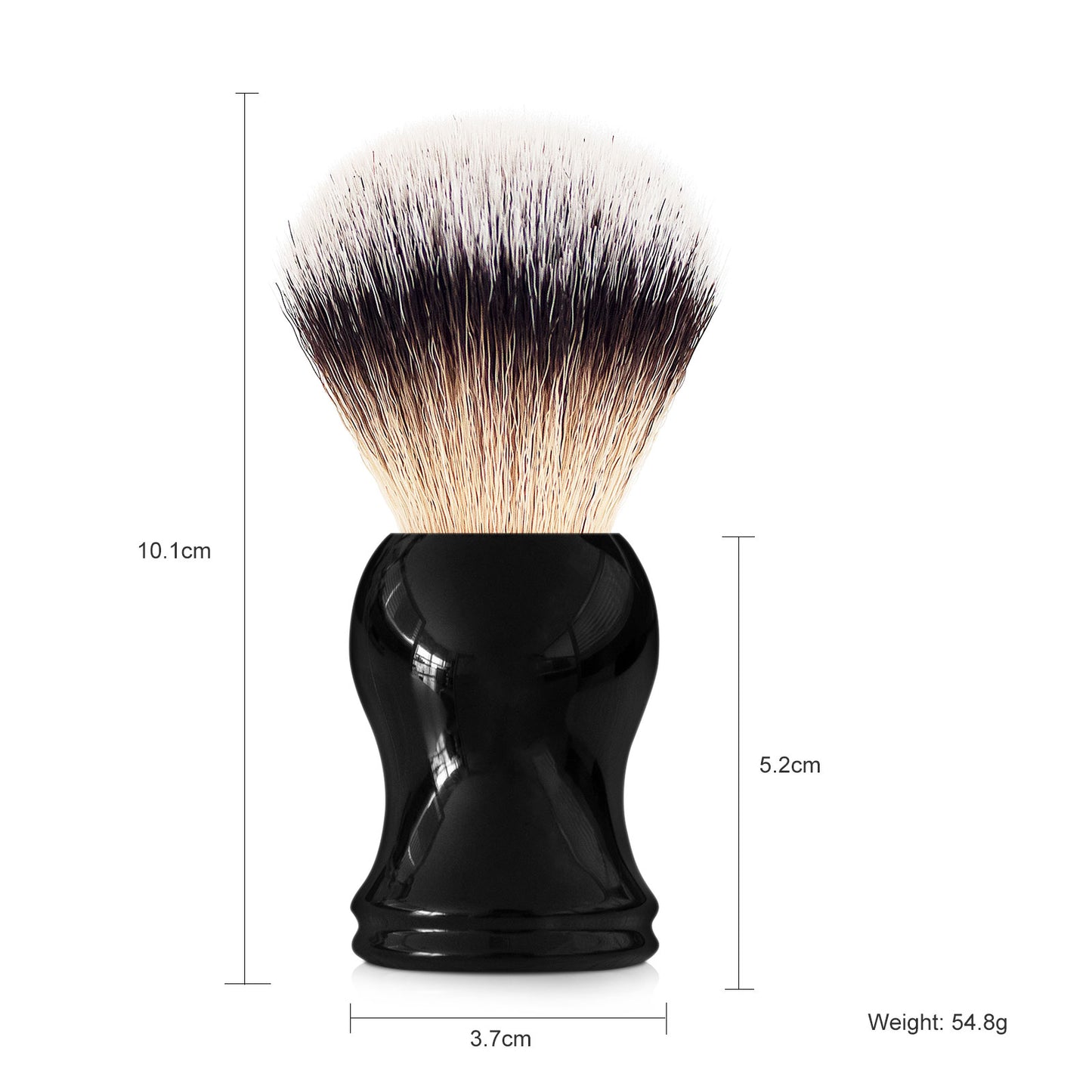 GG Shaving Brush｜Nylon Hair｜Black Acrylic Handle｜Double Bottom