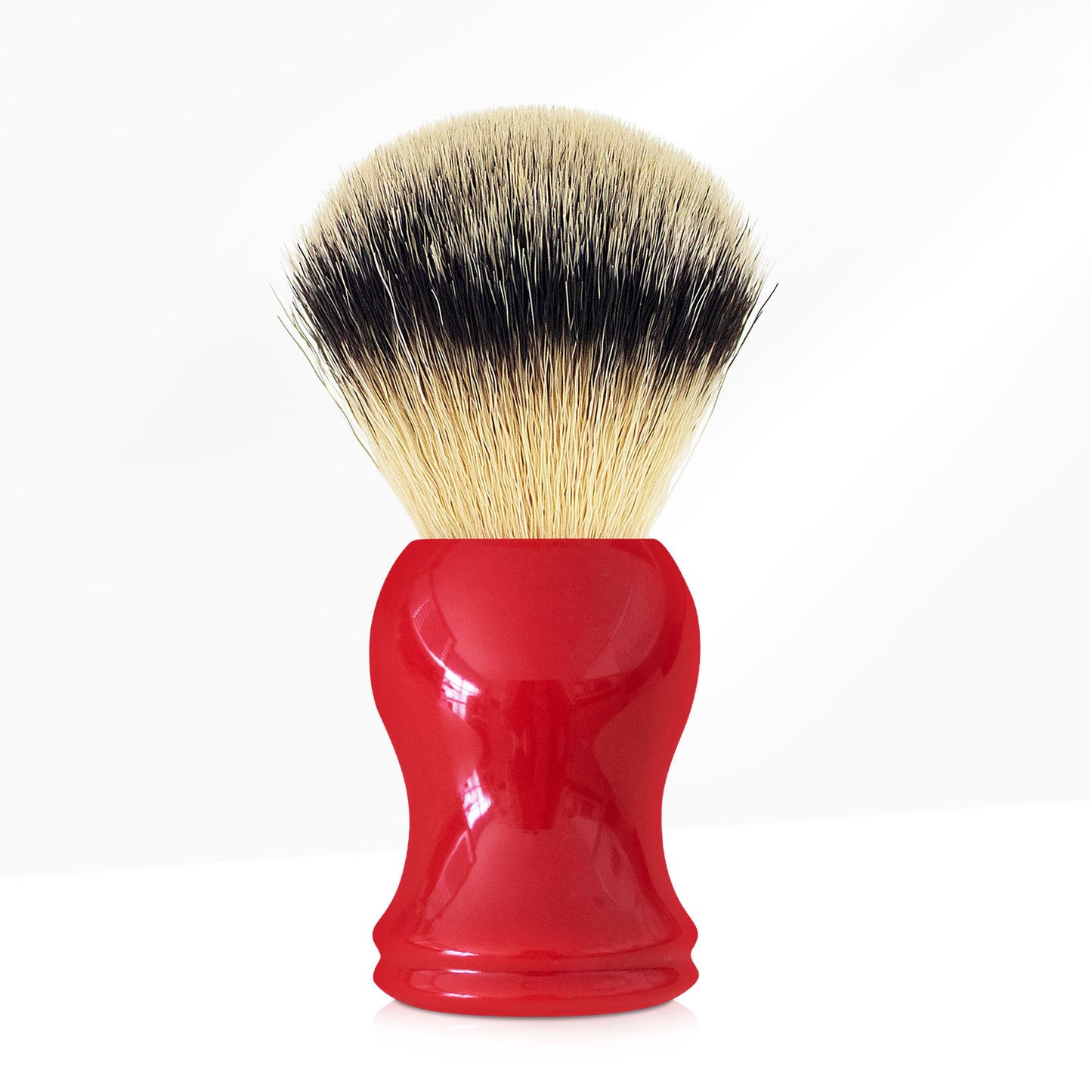 GG Shaving Brush|Nylon Hair|Red Acrylic Handle|Double Bottom