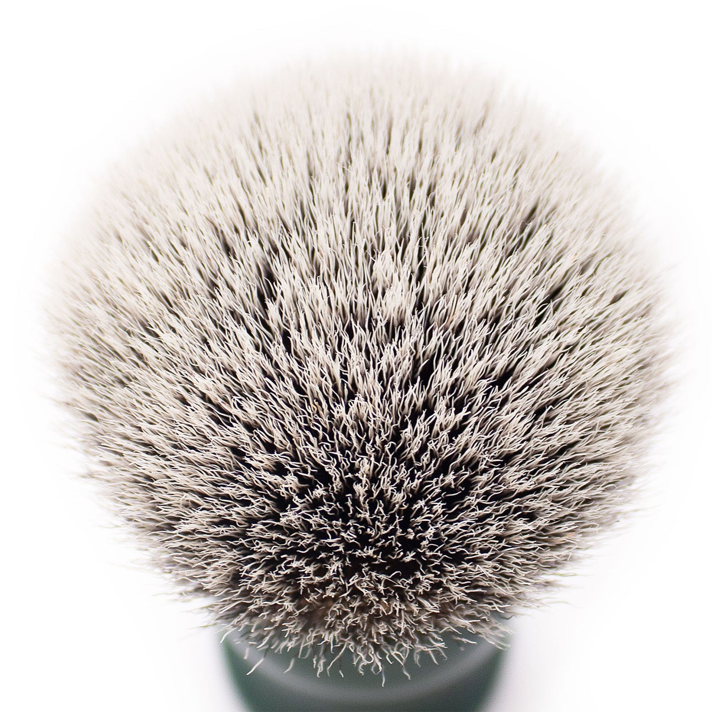 GG Shaving Brush|Nylon Hair|Green Acrylic Handle|Double Bottom