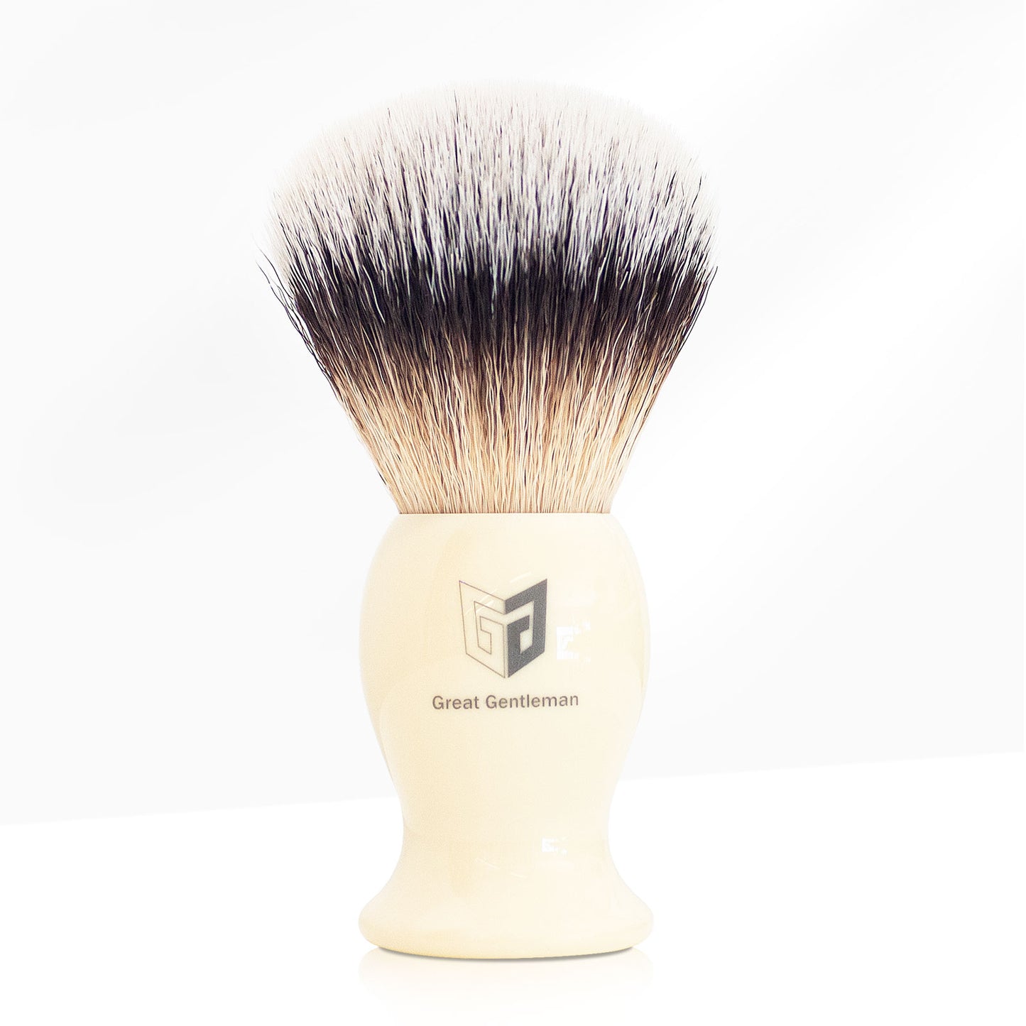 GG Shaving Brush|Nylon Hair|Lvory White Acrylic Handle