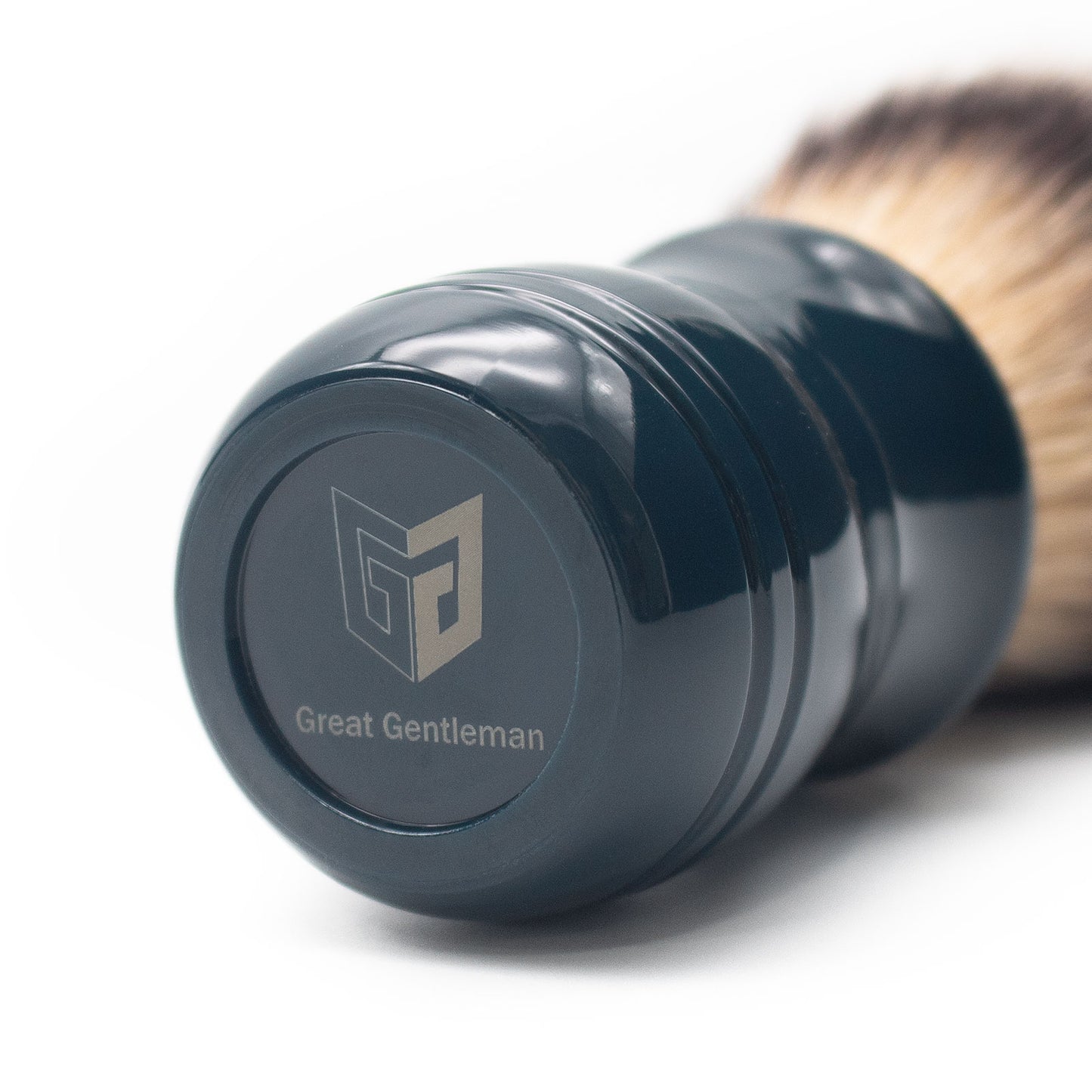 GG Shaving Brush|Nylon Hair|Navy Blue Acrylic Handle