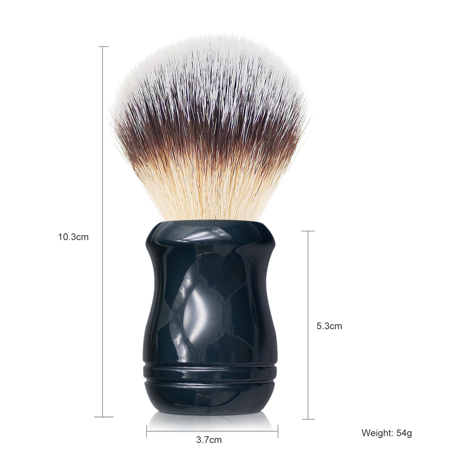 GG Shaving Brush|Nylon Hair|Navy Blue Acrylic Handle