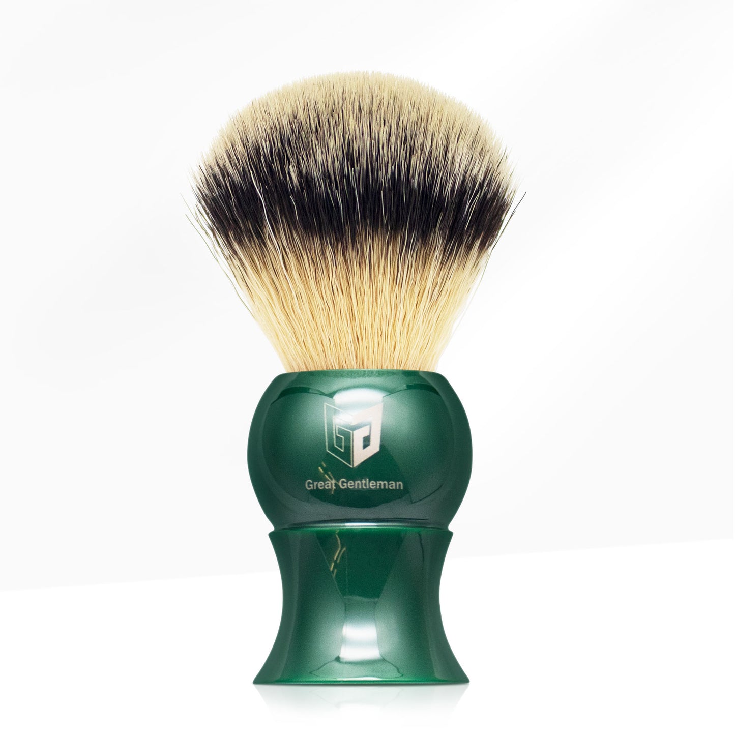 GG Shaving Brush|Nylon Hair|Green Acrylic Handle