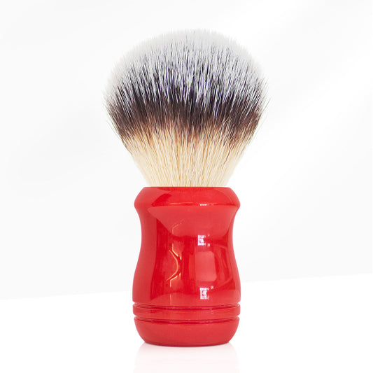 GG Shaving Brush|Nylon Hair|Red Acrylic Handle