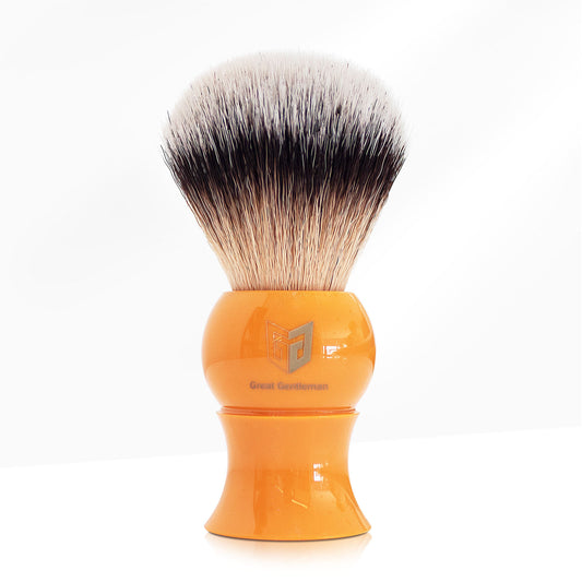 GG Shaving Brush|Nylon Hair|Yellow Acrylic Handle