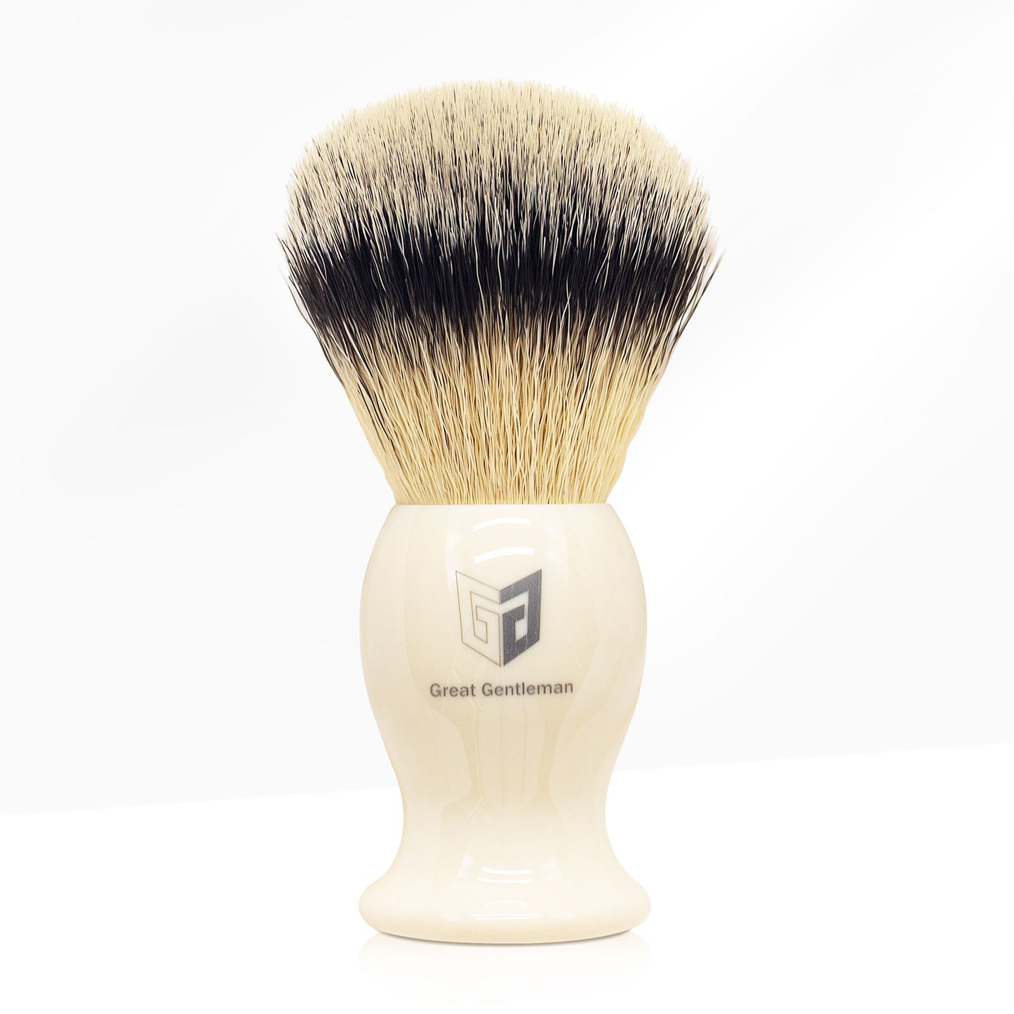 GG Shaving Brush|Nylon Hair|Lvory White Acrylic Handle