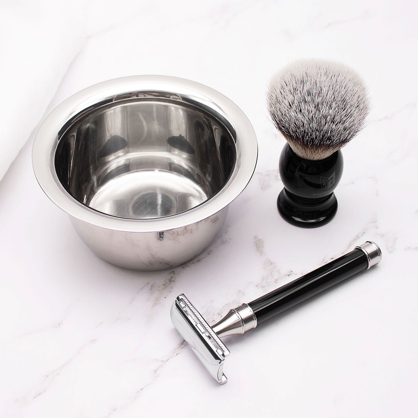 Great Gentleman Multi - 120mm/94mm Stainless steel Metal Shaving bowl