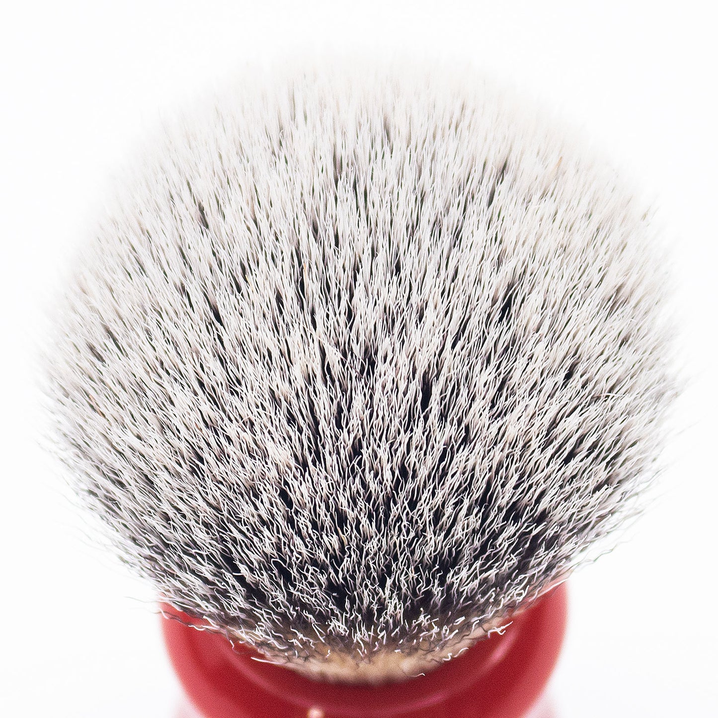 GG Shaving Brush|Nylon Hair|Red Acrylic Handle
