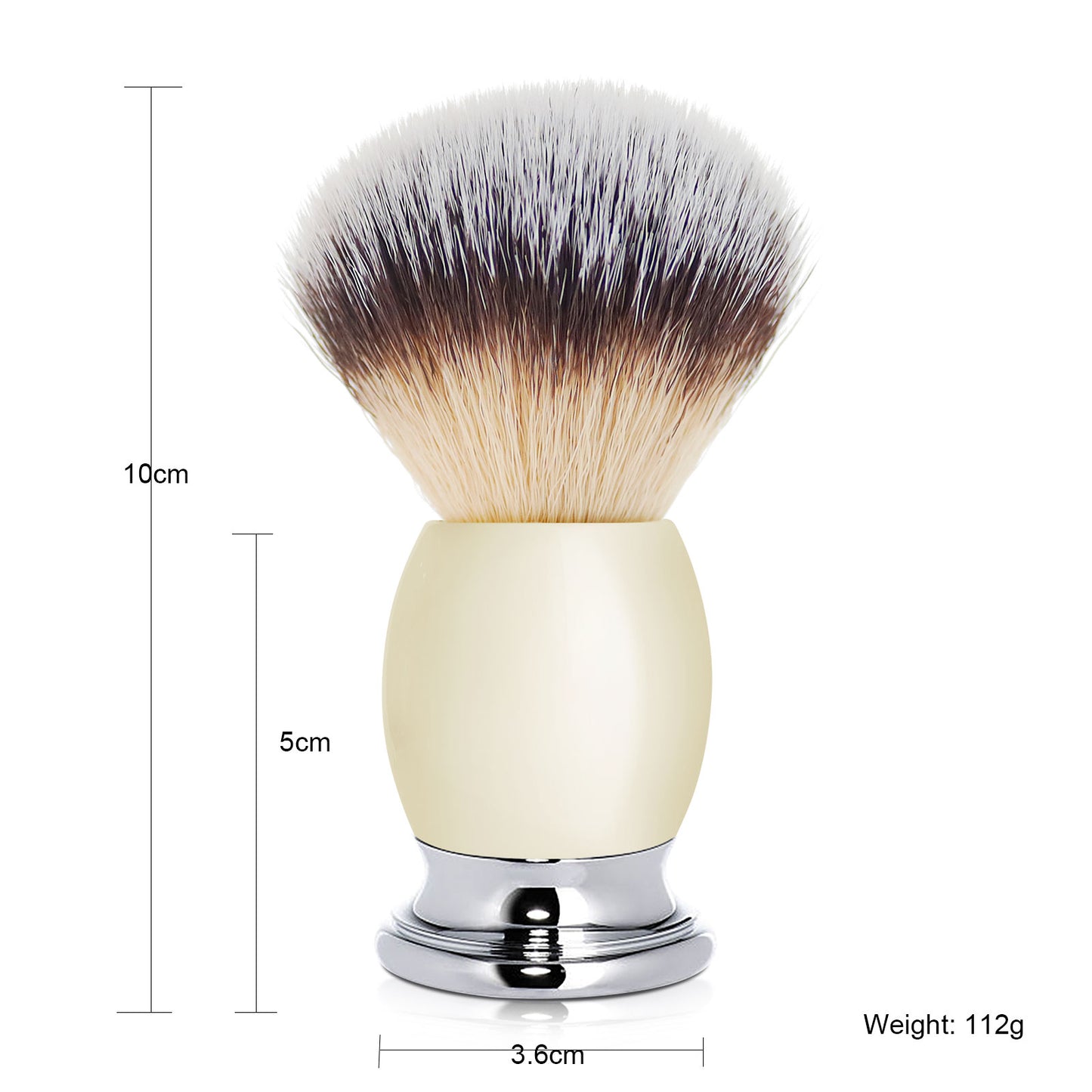 GG Shaving Brush|Nylon Hair|Acrylic+Stainless Steel Handle