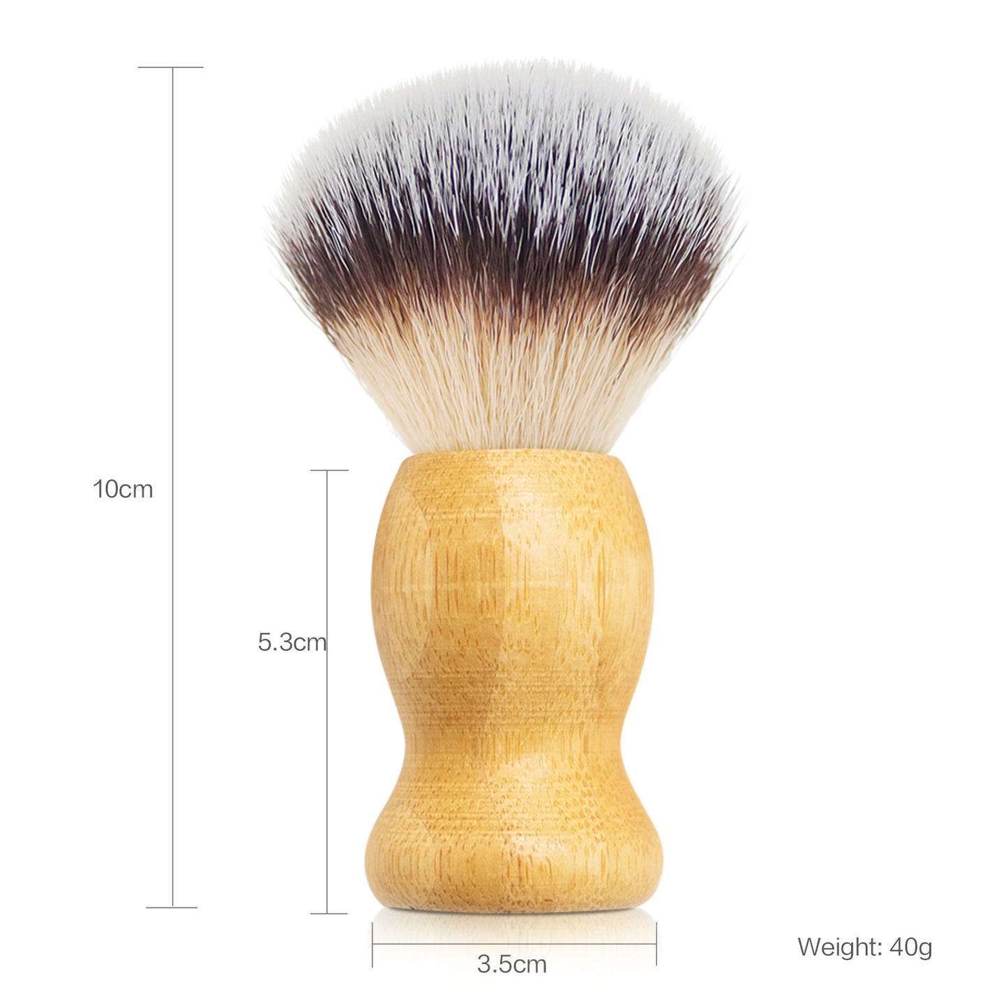 Bamboo Handle Shaving Brush with Nylon Hair Great Gentleman