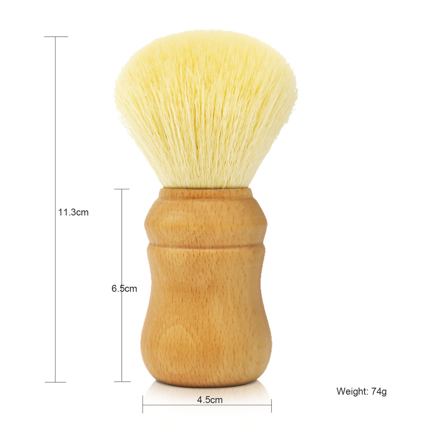 GG Shaving Brush|Nylon Hair|Beech Wood Acrylic Handle