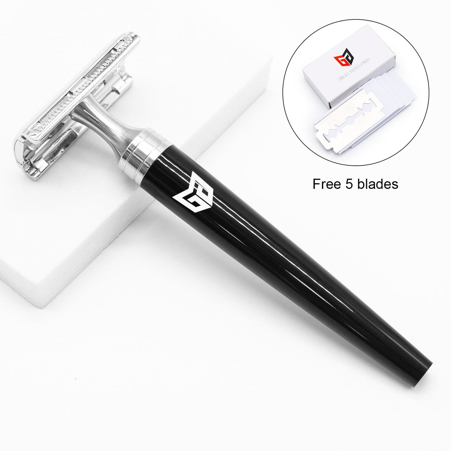 Great Gentleman Double Edge Shaving Safety Razor with Acrylic Handle
