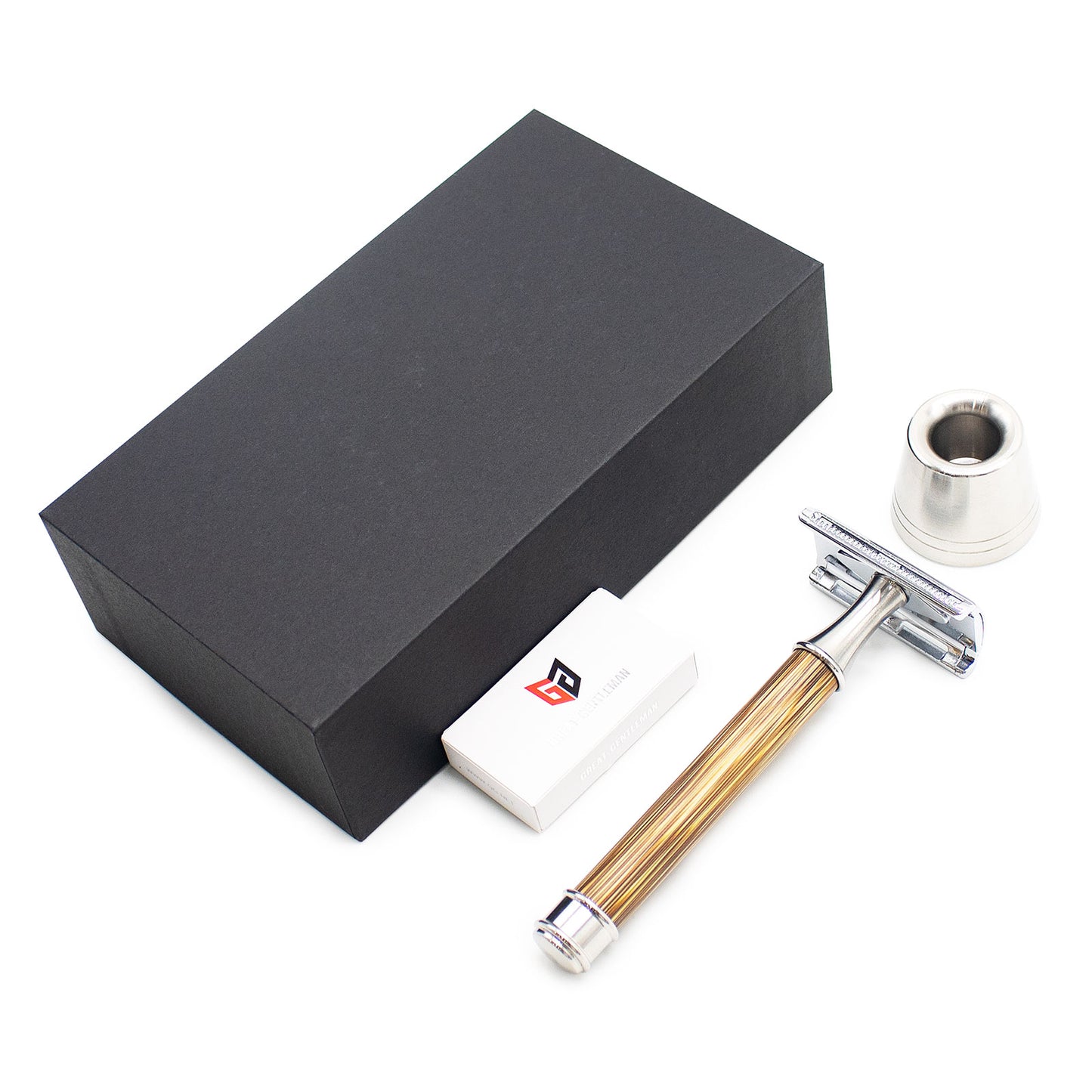 Great Gentleman Double Edge Shaving Safety Razor with Bamboo Wood Handle