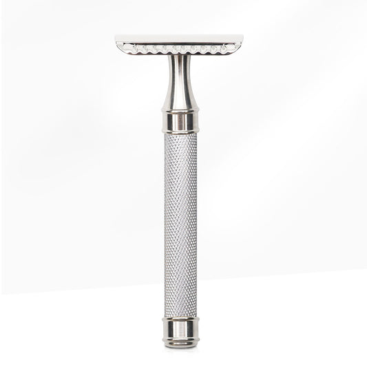 Great Gentleman Palace Shaped Blade Double Edge Shaving Safety Razor with Stainless Steel Handle