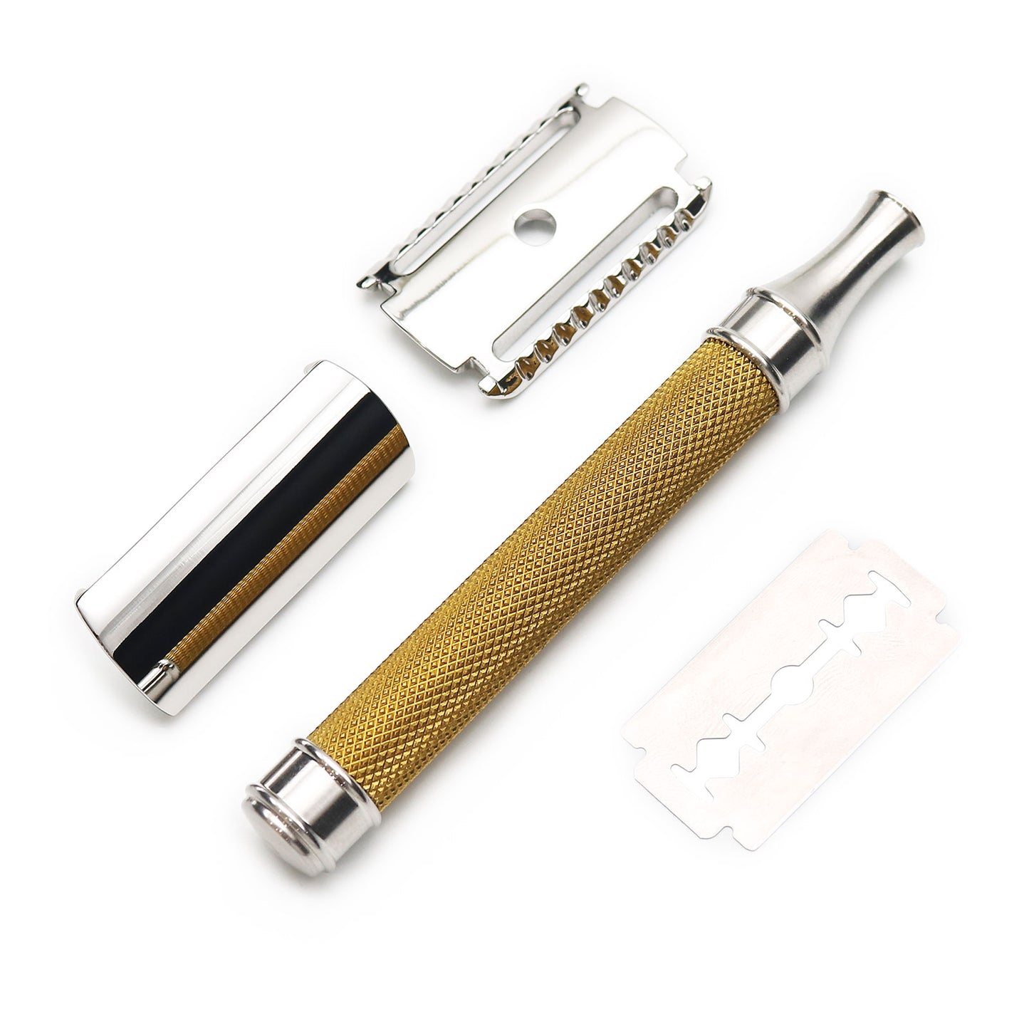 Great Gentleman Palace Shaped Blade Double Edge Shaving Safety Razor with Stainless Steel Handle