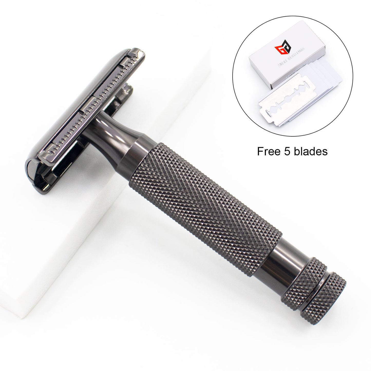 Great Gentleman Double Edge Shaving Safety Razor with Stainless Steel Handle