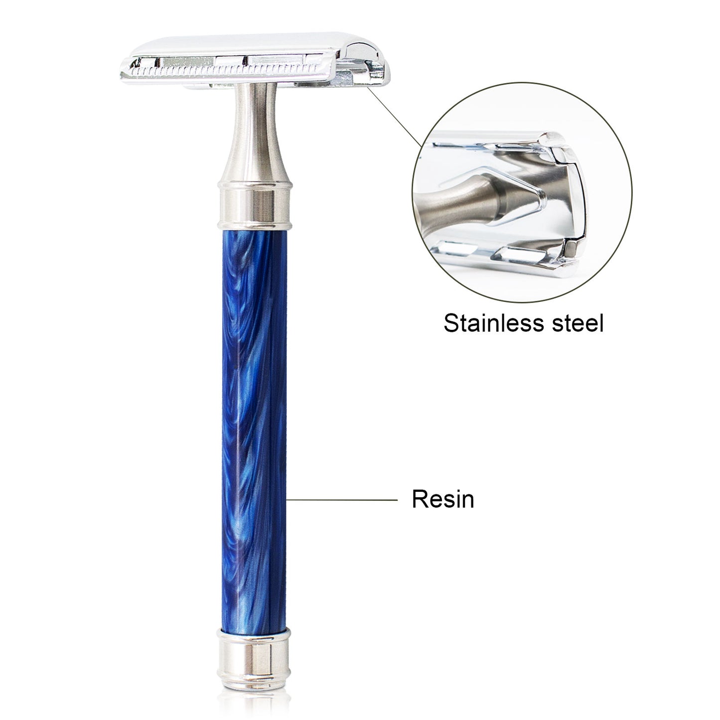 Great Gentleman Double Edge Shaving Safety Razor with Resin Handle