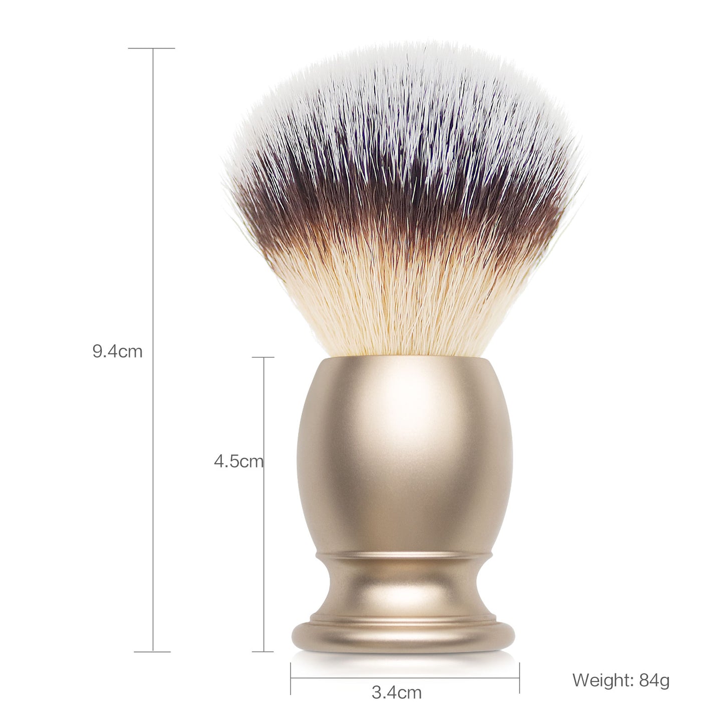 GG Shaving Brush|Nylon Hair|Metal Acrylic Handle