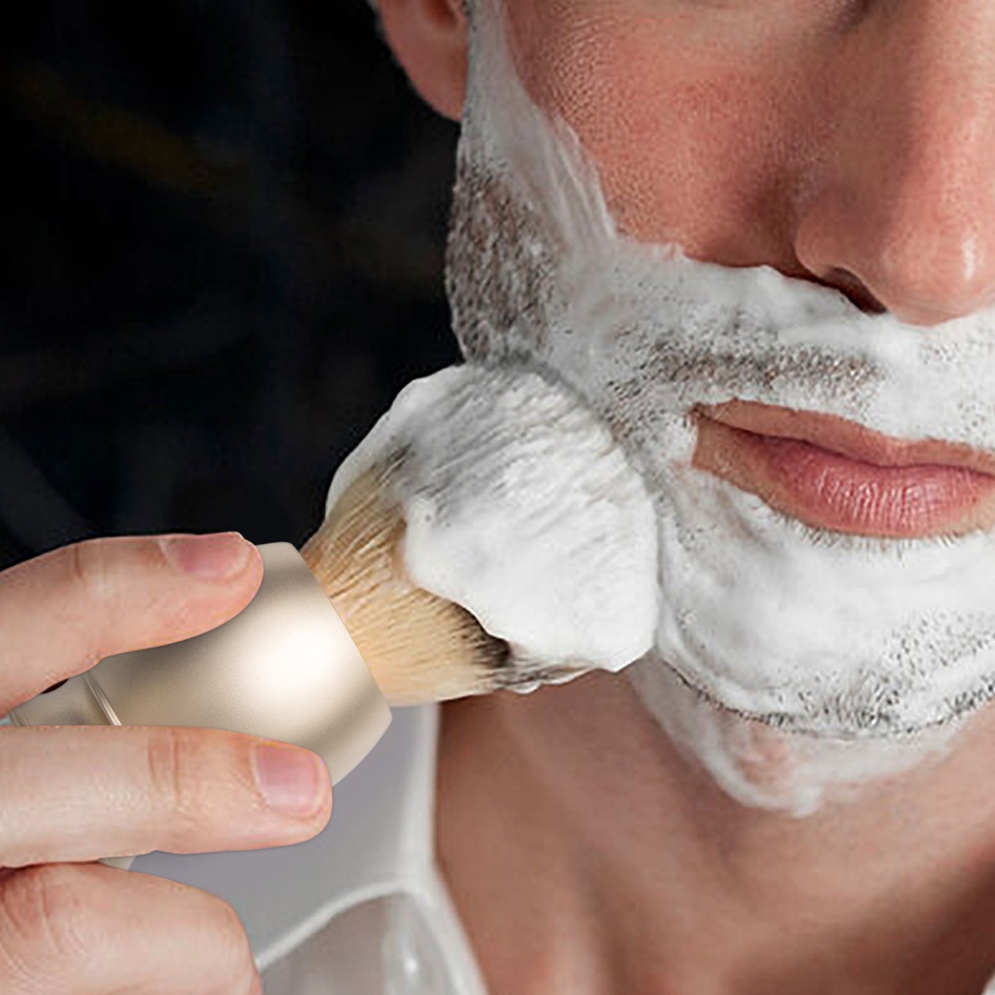 GG Shaving Brush|Nylon Hair|Metal Acrylic Handle