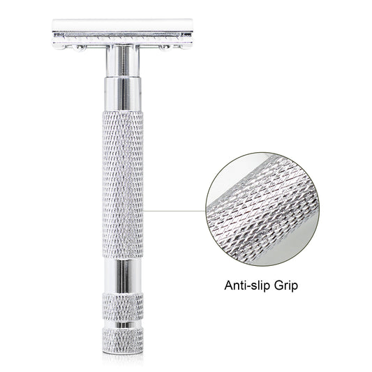 Great Gentleman Double Edge Shaving Safety Razor with Stainless Steel Handle