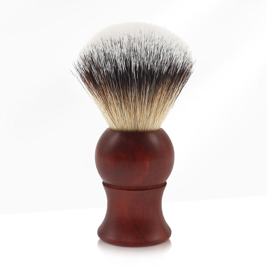 GG Shaving Brush|Nylon Hair|Red Rosewood Acrylic Handle