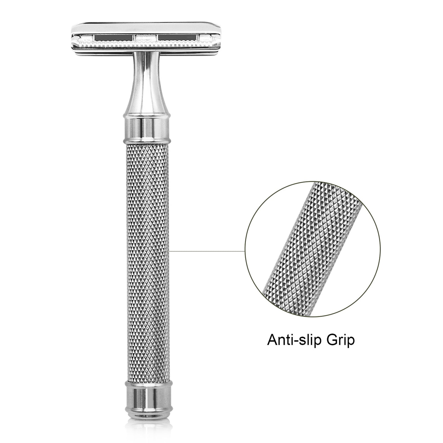 Great Gentleman Double Edge Shaving Safety Razor with Stainless Steel Handle