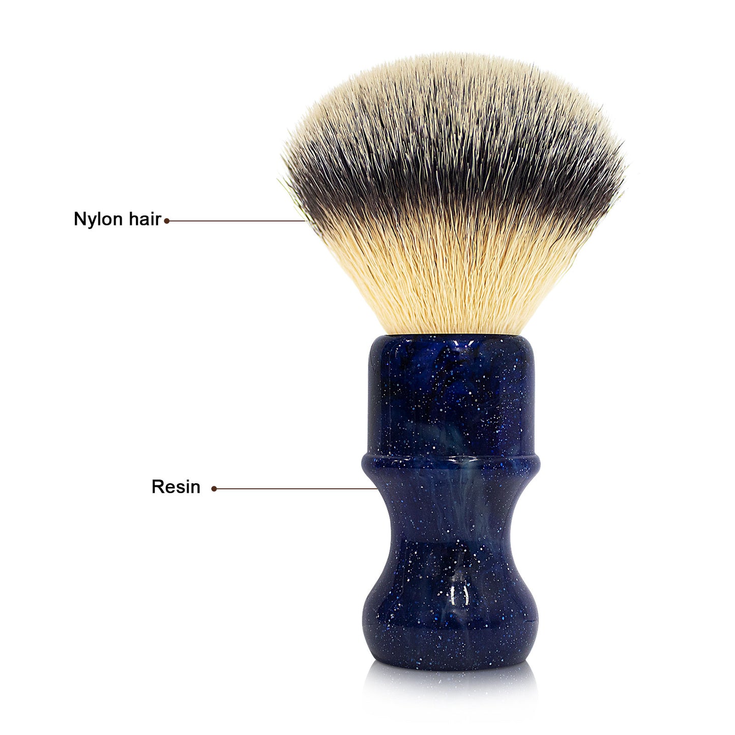 GG Shaving Brush|Nylon Hair|Bule Resin Handle