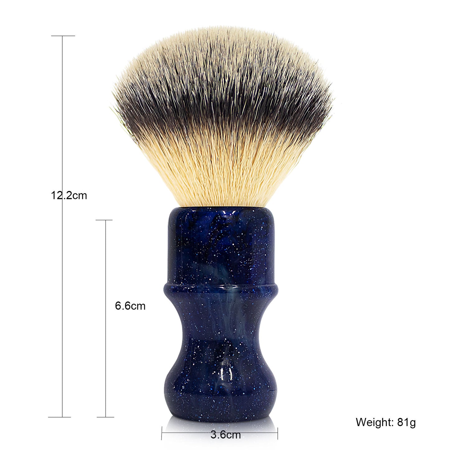 GG Shaving Brush|Nylon Hair|Bule Resin Handle