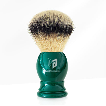 GG Shaving Brush｜Nylon Hair｜Green Acrylic Handle