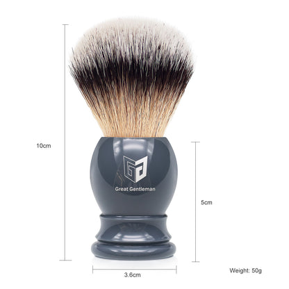 GG Shaving Brush｜Nylon Hair｜Grey Acrylic Handle