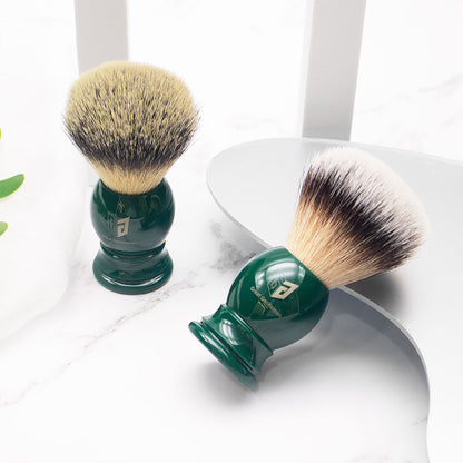 GG Shaving Brush｜Nylon Hair｜Green Acrylic Handle