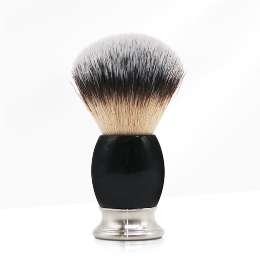 Great Gentleman Nylon Hair Brush with Black Acrylic Handle Stainless Steel Base
