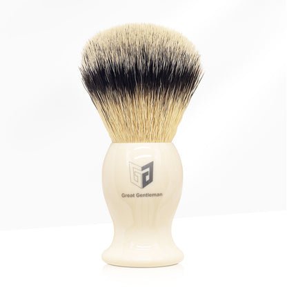 GG Shaving Brush｜Nylon Hair｜Lvory White Acrylic Handle