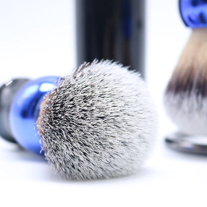 GG Shaving Brush｜Nylon Hair｜Blue-Black Gradient Acrylic Handle