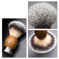 GG Shaving Brush｜Nylon Hair｜Black Walunt+Stainless Steel Handle
