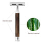 Great Gentleman Double Edge Shaving Safety Razor with Bamboo Wood Handle
