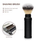 GG Shaving Brush｜Portable｜Nylon Hair｜Black Aluminum Alloy Handle
