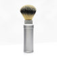 GG Shaving Brush｜Portable｜Nylon Hair｜Silver Aluminum Alloy Handle
